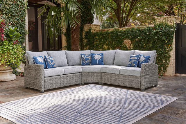 Ashley Naples Beach - Light Gray - 3 Pc. - Sectional Lounge