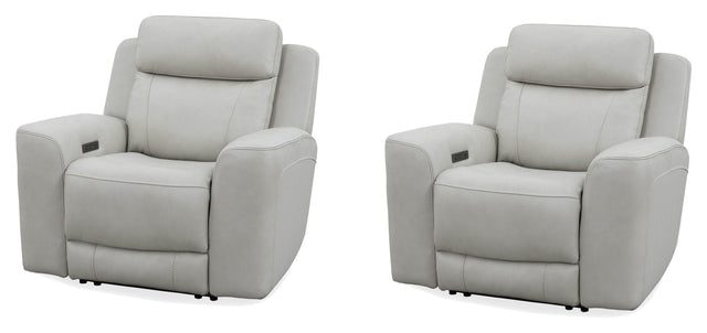 Parker House Calgary - Power Recliner (Set of 2) - Stone