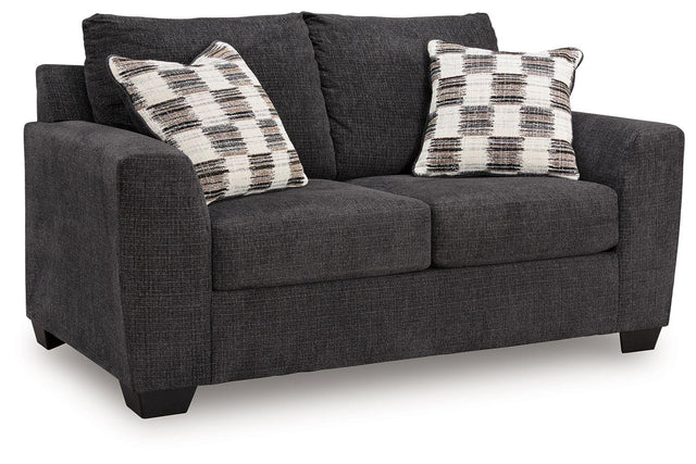 Ashley Loreo Loveseat - Ebony