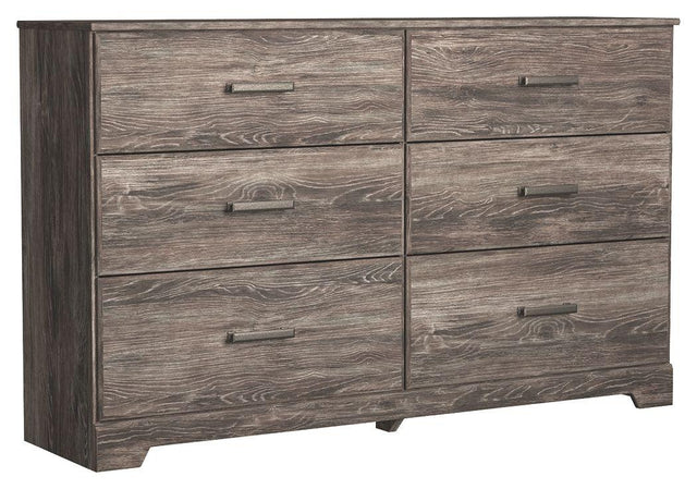 Ashley Ralinksi Six Drawer Dresser - Gray