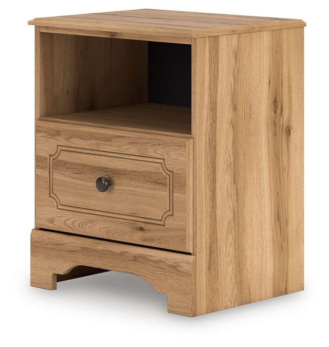Ashley Aleaport One Drawer Night Stand - Warm Brown