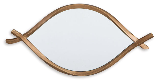Ashley Bartner Accent Mirror - Antique Gold Finish
