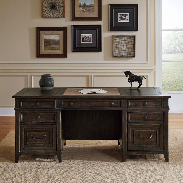 Liberty Furniture Paradise Valley - Executive Desk - Brown