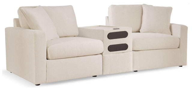 Ashley Modmax - Oyster - 3-Piece Sectional With Audio System Console
