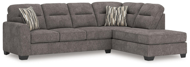 Ashley Olten - Graphite - 2-Piece Sectional With RAF Corner Chaise
