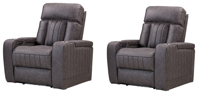 Parker House Equinox - Power Recliner (Set of 2) - Mercury