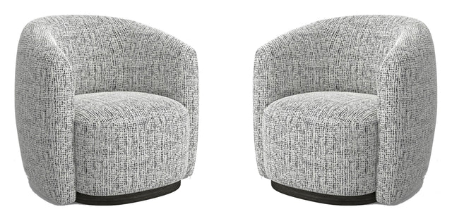 Parker House Tatum - Swivel Accent Chair (Set of 2) - Nightshade