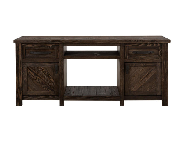 International Furniture Direct Dutton - TV Stand For Electric Fireplace - Rookwood Brown