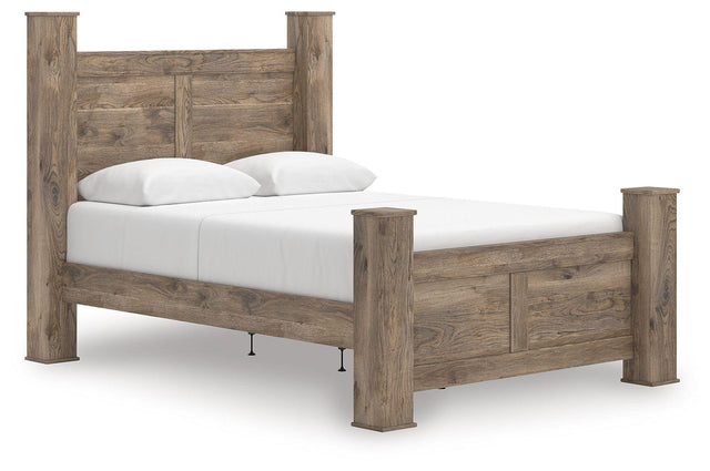 Ashley Rusticott - Brown - Queen Poster Bed