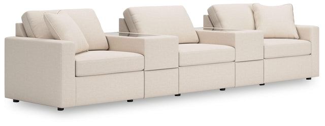 Ashley Modmax - Oyster - 5-Piece Sectional With Storage Consoles