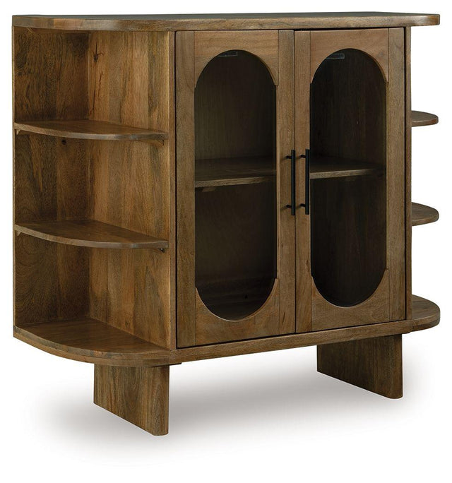 Ashley Niall Accent Cabinet - Light Brown