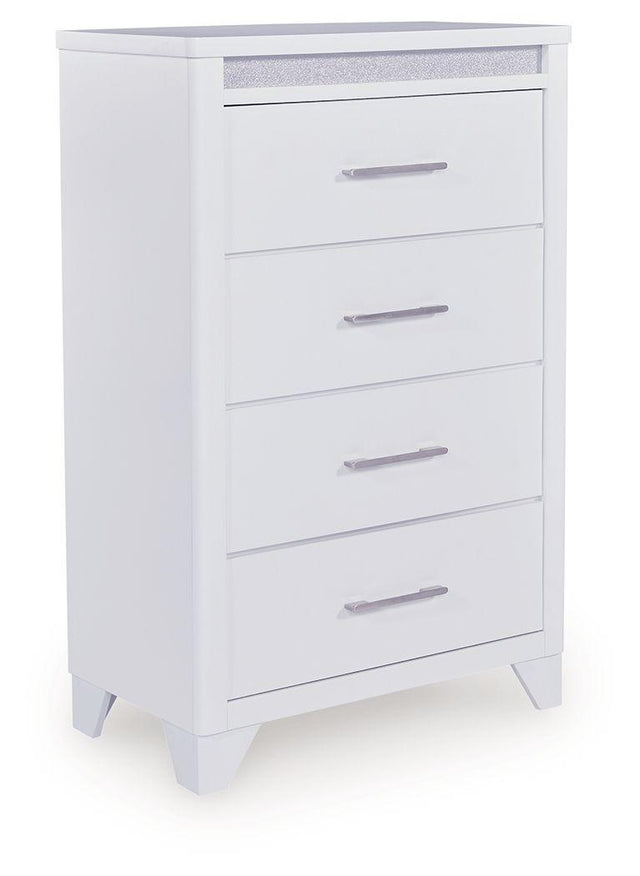 Ashley Jarlee Four Drawer Chest - White