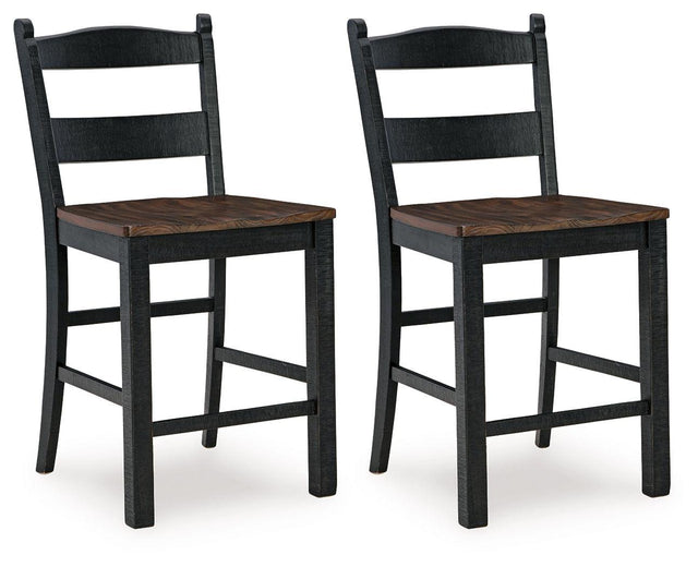 Ashley Valebeck Barstool (2/CN) - Black/Brown
