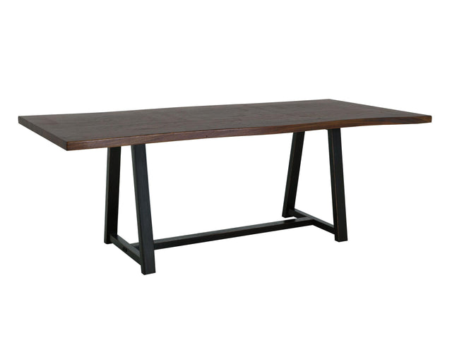 International Furniture Direct Walnut - Trestle Dining Table - Walnut Brown