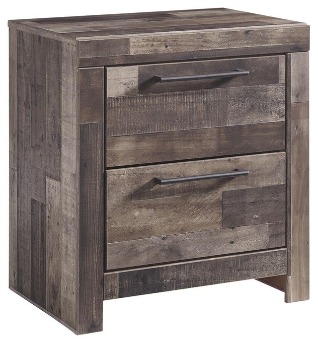 Ashley Derekson Two Drawer Night Stand - Multi Gray