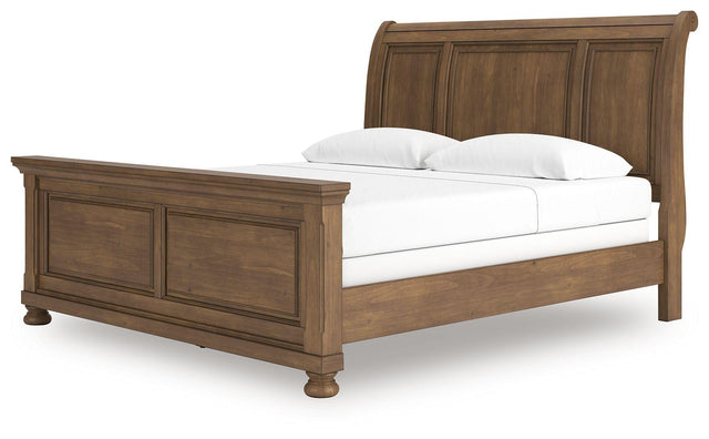 Ashley Feddinger - Medium Brown - King Sleigh Bed