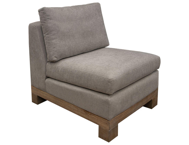 International Furniture Direct Samba - Armless Chair - Almond Gray