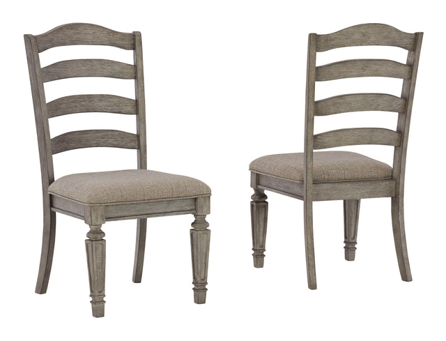 Ashley Lodenbay Dining UPH Side Chair (2/CN) - Antique Gray