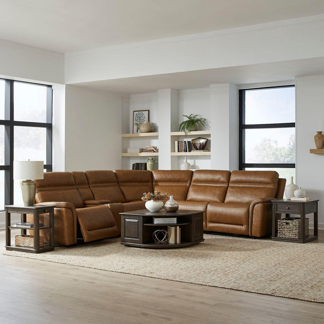 Liberty Furniture Cooper - 6 Piece Sectional - Brown