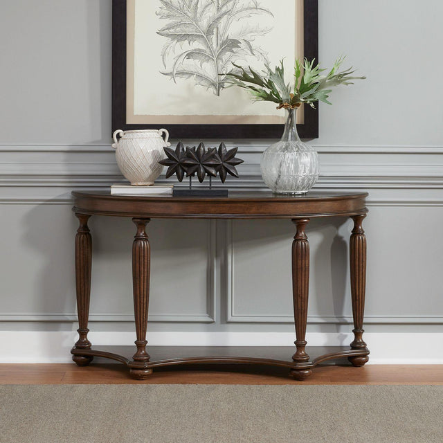 Liberty Furniture Allington - Demilune Sofa Table - Brown