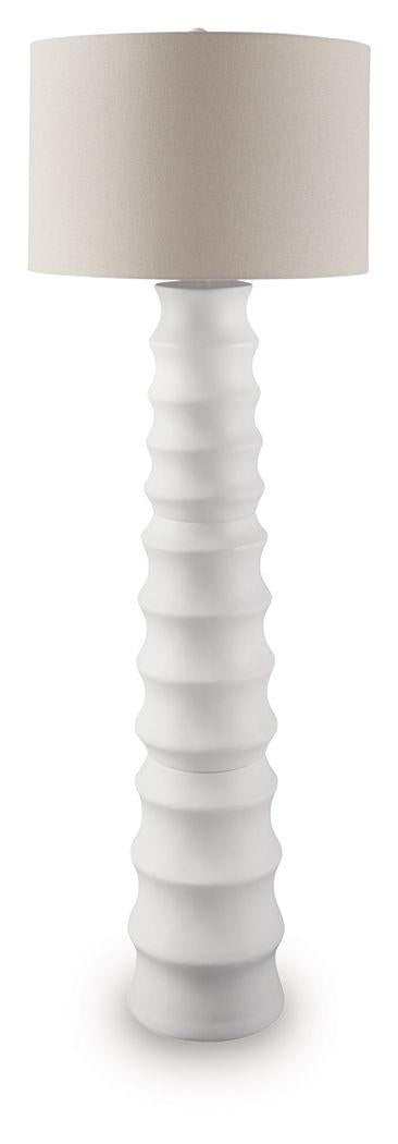 Ashley Veraleigh Poly Floor Lamp (1/CN) - White