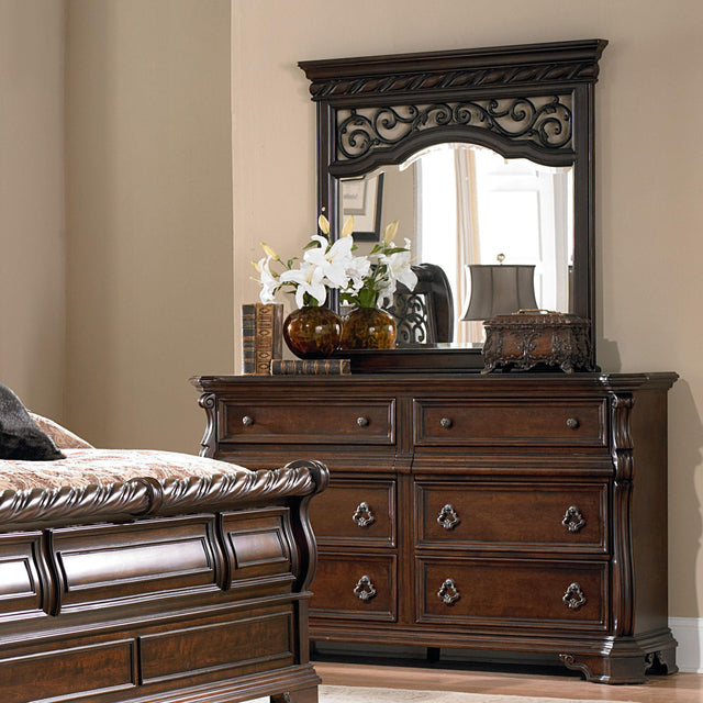 Liberty Furniture Arbor Place - Dresser & Mirror - Dark Brown