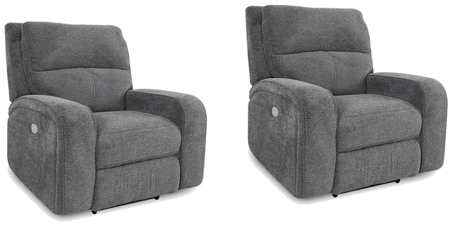 Parker House Polaris - Power Recliner (Set of 2) - Bizmark Gray