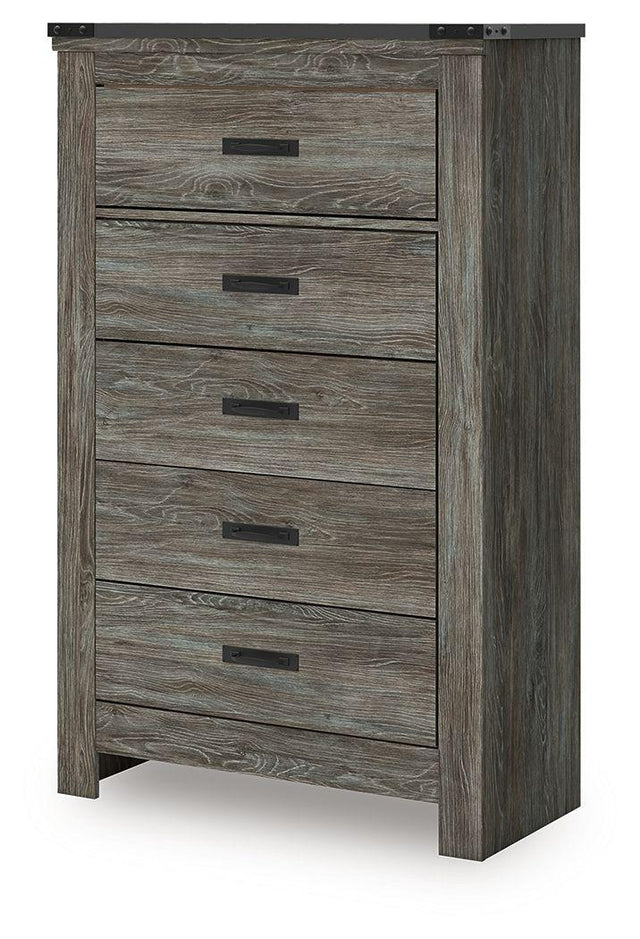 Ashley Frandern Five Drawer Chest - Gray