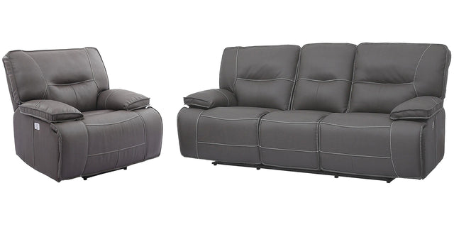 Parker House Spartacus - Power Reclining Sofa And Recliner - Haze