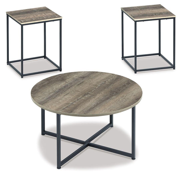 Ashley Wadeworth Occasional Table Set (3/CN) - Two-tone