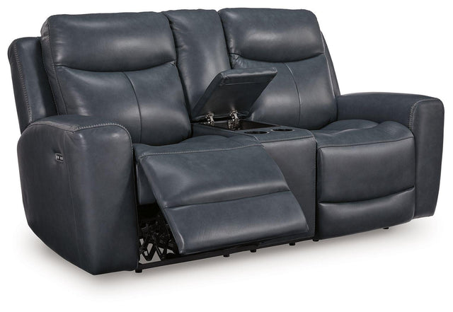 Ashley Next Move PWR REC Loveseat/CON/ADJ HDRST - Admiral