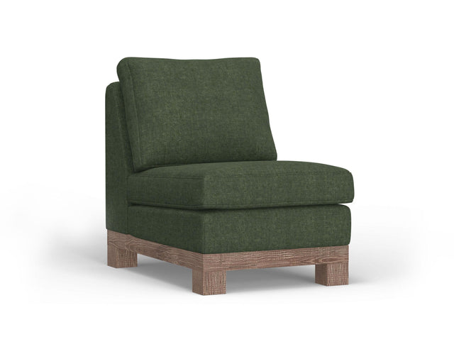 International Furniture Direct Samba - Armless Chair - Olive Green