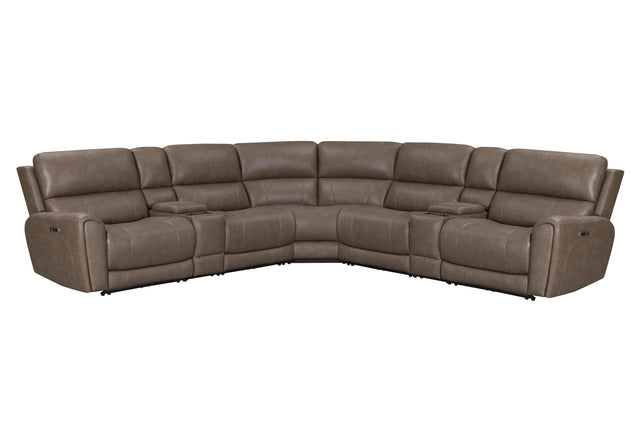 Parker House Hancock - 7 Piece Zero Gravity Power Reclining Sectional With Power Adjustable Headrests - Bette Hazel