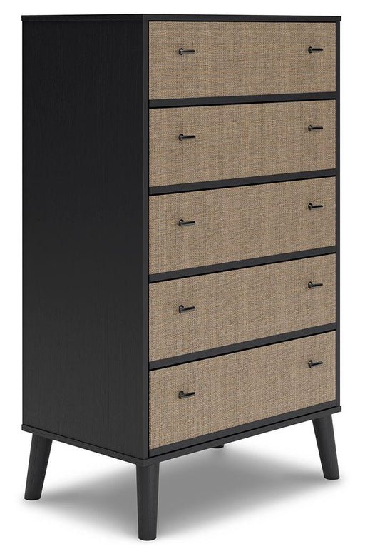 Ashley Charlang Five Drawer Chest - Two-tone