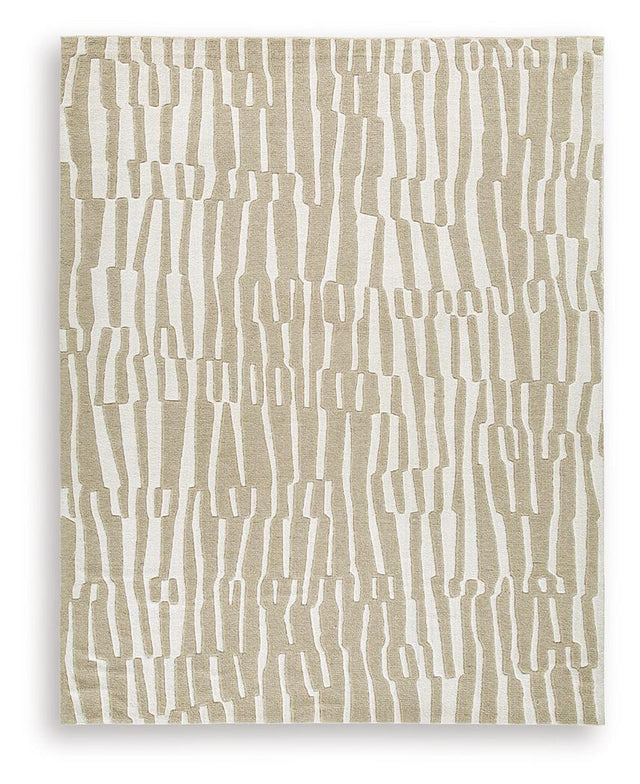 Ashley Corrbell Large Rug - Beige/White