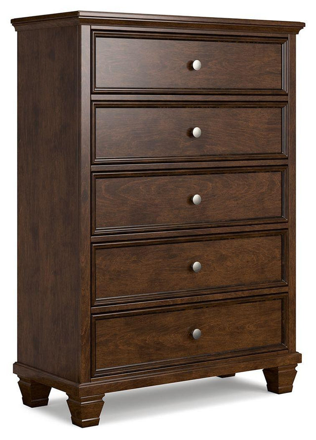 Ashley Danabrin Five Drawer Chest - Brown