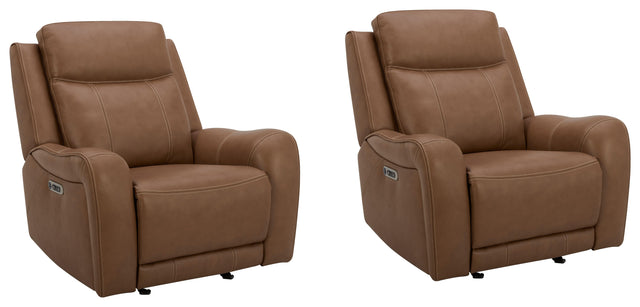 Parker House Haywood - Power Glider Recliner (Set of 2) - Butternut
