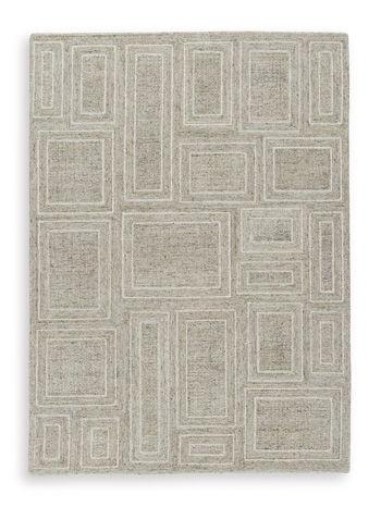 Ashley Brickburgh Medium Rug - Gray/Ivory/Honey