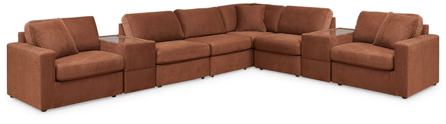 Ashley Modmax - Spice - 8-Piece Sectional With 2 Storage Consoles