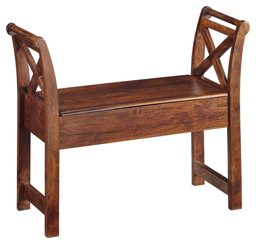 Ashley Abbonto Accent Bench - Warm Brown