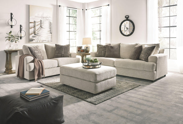 Ashley Soletren - Stone - 3 Pc. - Sofa, Loveseat, Accent Ottoman