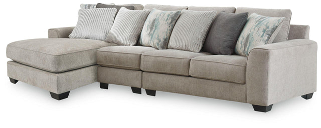 Ashley Ardsley - Pewter - 3-Piece Sectional With Laf Corner Chaise