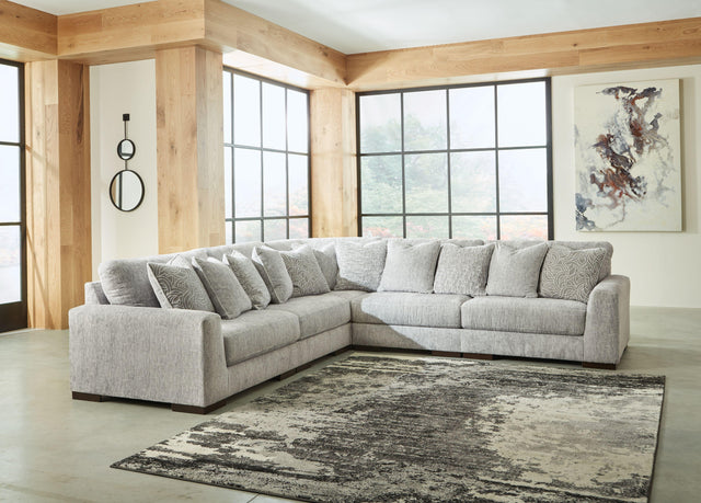 Ashley Regent Park - Pewter - Corner Chairs 5 Pc Sectional