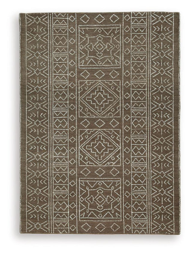 Ashley Merrittman Medium Rug - Brown/Ivory