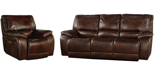 Parker House Vail - Power Reclining Sofa And Recliner - Burnt Sienna