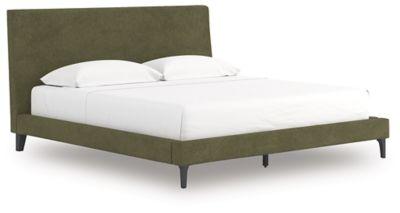 Ashley Chirason King UPH Bed w/Roll Slats - Sage Green