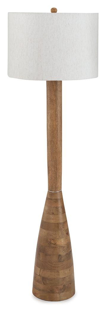 Ashley Ailsa Wood Floor Lamp (1/CN) - Natural Brown
