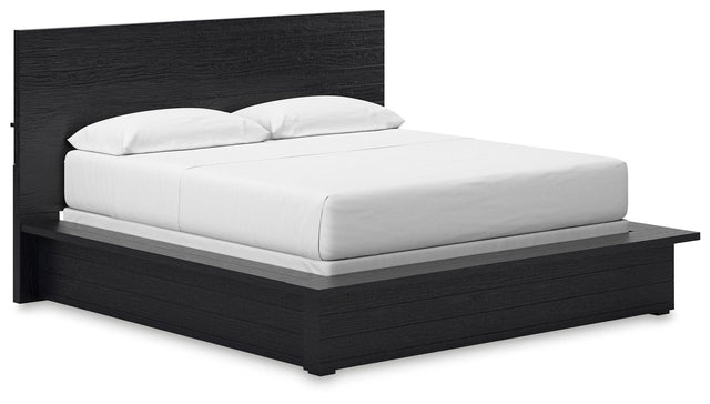 Ashley Londer - Black - California King Panel Bed