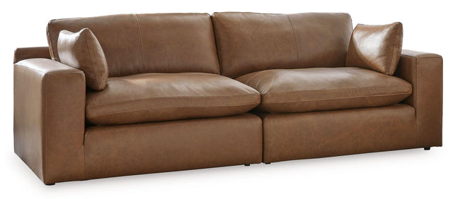 Ashley Emilia - Caramel - 2-Piece Sectional Loveseat