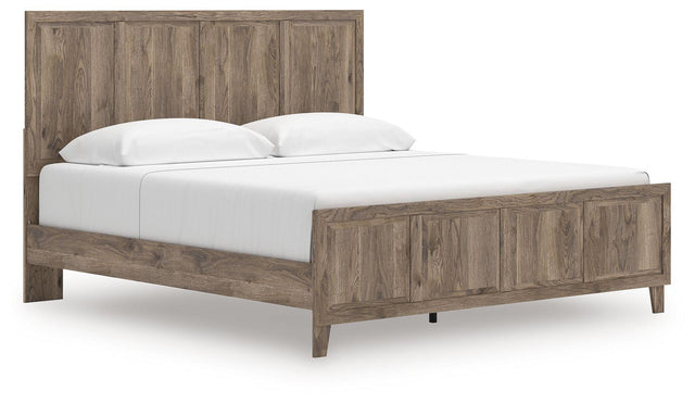 Ashley Rusticott - Brown - King Panel Bed